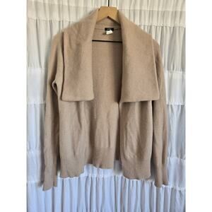 J Crew Womens Size Small Open Shawl Collar Cardigan Pink Wool Silk Blend Luxury